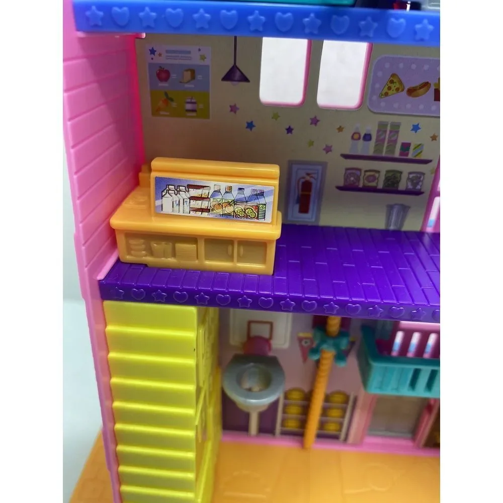 Polly Pocket‎ Pollyville Mighty Middle School w Accessories Great Play Set